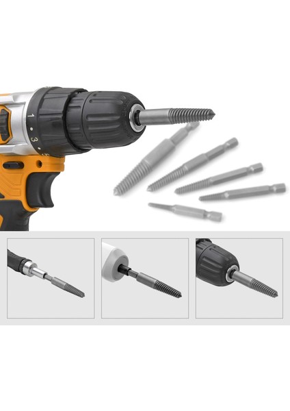 5 Adet/takım Hex Shank Kaba/ince Dişler Hasarlı Cıvata Sökücü Vida Çıkarıcı Sevıch (Yurt Dışından) fırsatları