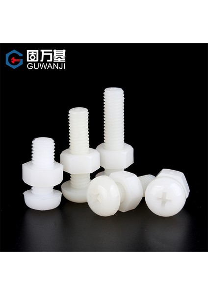 Naylon Vida Somunu Seti Daquan Yuvarlak Başlı Çapraz Cıvata Plastik Kombinasyon Yalıtım Vidası M2M3M4M5M6M8 (Yurt Dışından) fırsatları