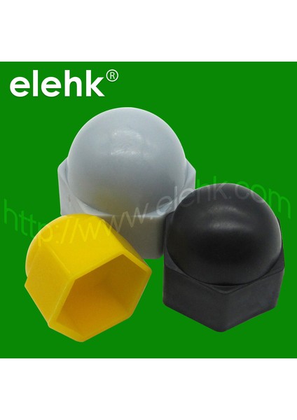 Vidalı Altıgen Somun Koruyucu Kapak Fabrika Doğrudan Satış Plastik Cıvata Kapağı Dekoratif Toz Geçirmez Anti-Pas Kapağı M6-M36 (Yurt Dışından)