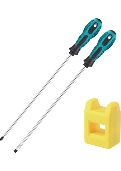 Penggong 2 Parça 12 Inç Uzun Oluklu ve Phillips Tornavida Seti (Yurt Dışından)