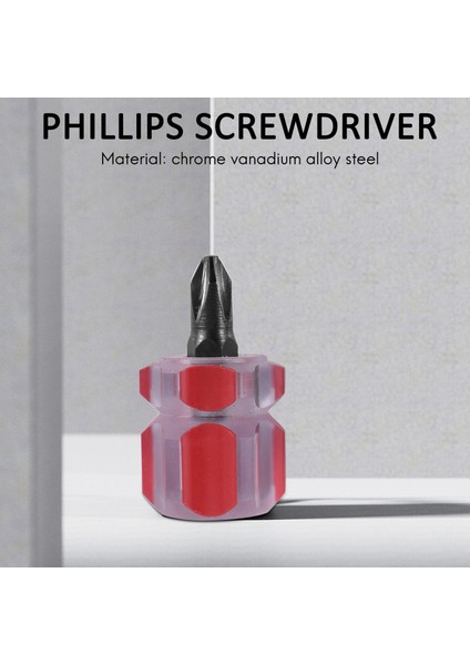 Mini Kısa Güdük Phillips Oluklu Tornavida Seti (Yurt Dışından)