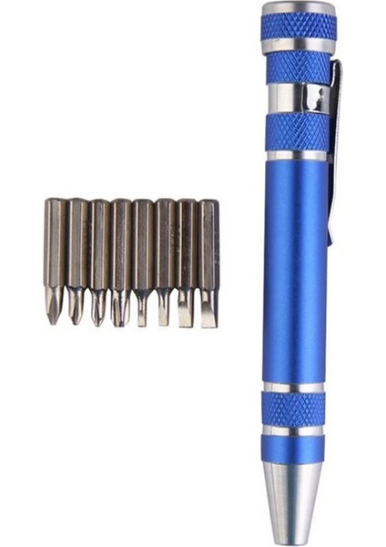 Çok Fonksiyonlu Alüminyum Alaşımlı Tornavida Dayanıklı Alet Kalemi Yüksek Hassasiyetli - Mavi (Yurt Dışından) fiyatları