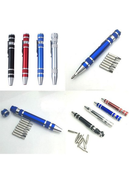 Çok Fonksiyonlu Alüminyum Alaşımlı Tornavida Dayanıklı Alet Kalemi Yüksek Hassasiyetli - Mavi (Yurt Dışından) fırsatları