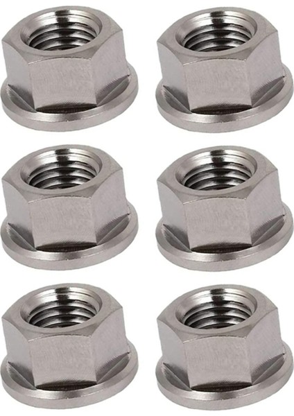 6 Adet M10 x 1.25MM Kaymaz Tc4 Titanyum Ti Flanşlı Somun Bisiklet Motosiklet Vidaları Vida Bağlantı Elemanı (Yurt Dışından) fiyatları