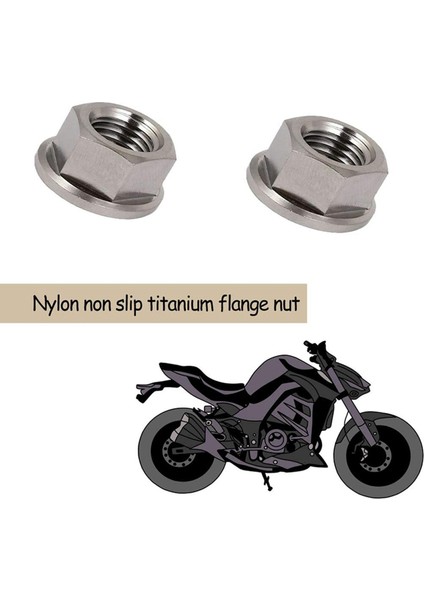 6 Adet M10 x 1.25MM Kaymaz Tc4 Titanyum Ti Flanşlı Somun Bisiklet Motosiklet Vidaları Vida Bağlantı Elemanı (Yurt Dışından) modelleri