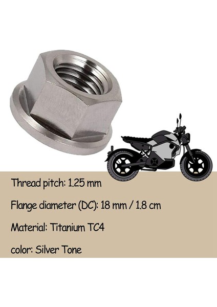 6 Adet M10 x 1.25MM Kaymaz Tc4 Titanyum Ti Flanşlı Somun Bisiklet Motosiklet Vidaları Vida Bağlantı Elemanı (Yurt Dışından) fırsatları