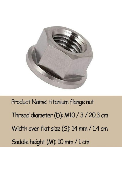 6 Adet M10 x 1.25MM Kaymaz Tc4 Titanyum Ti Flanşlı Somun Bisiklet Motosiklet Vidaları Vida Bağlantı Elemanı (Yurt Dışından) indirimleri