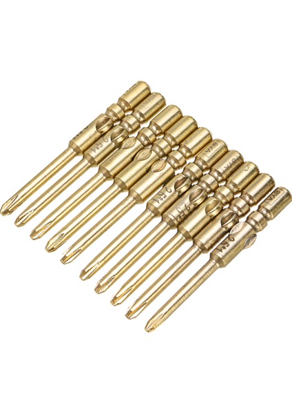 10 Adet 40MM 2.5xph1 Çapraz Tornavida Bit Manyetik Altıgen Çapraz Kafa Elektrikli Tornavida Bit (Yurt Dışından)