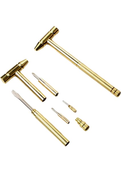 Yeni 6 In 1 Mikro Mini Çok Fonksiyonlu Çoklu Pirinç Çekiç 3 Çeşit Tornavida Uçları Güneş Işığı Süper Mağaza (Yurt Dışından) fiyatları