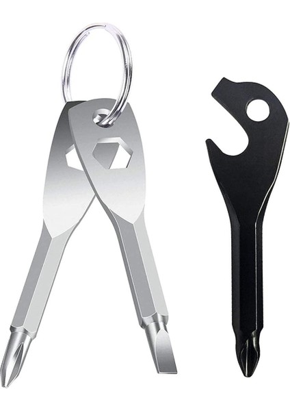 Takım Cep Anahtarlık Edc 4'ü 1 Arada Çok Fonksiyonlu Tornavida Alet Setleri (Yurt Dışından)