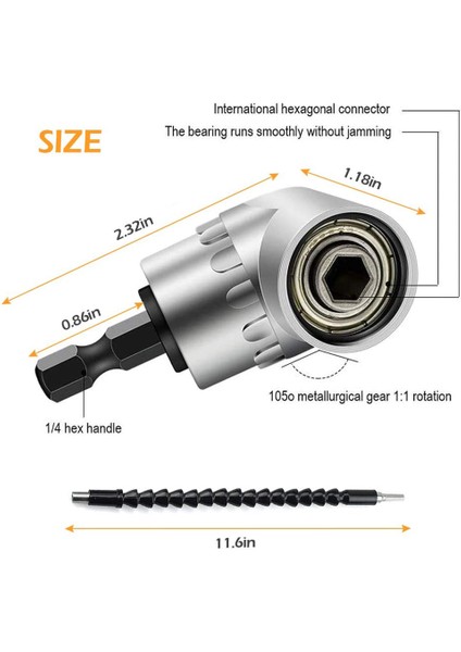 Altıgen Şaftlı Matkap Somun Sürücü Ucu Seti-3 * Manşon Çubuğu (1/4 Inç, 3/8 Inç, 1/2 Inç) 3 * Uzatma Çubuğu (60MM, 100MM, 150MM) 2 * Esnek Mil 1 * Köşe-Siyah (Yurt Dışından)