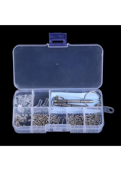 Gözlük Güneş Gözlüğü Tamir Aracı Çeşitler Kiti Vida Somunu Burun Pedi Kulak Kancası Podazz (Yurt Dışından)