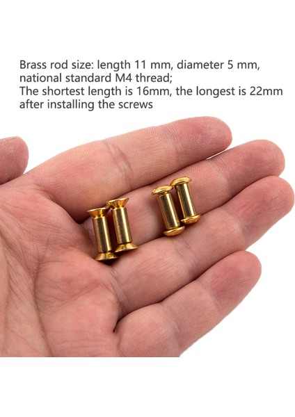 5 Adet Pirinç Vida Perçin Kolu Kilit Dıy Bıçak Malzeme Plaka Sabitleme Vidaları El Aletleri Dere (Yurt Dışından) fiyatları