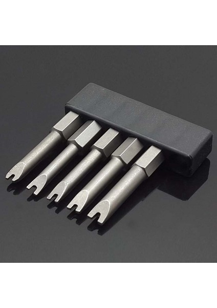 5 Adet Set Güvenlik Bit Seti Kurcalamaya Dayanıklı Tornavida Matkap Ucu Tornavida Uçları Hex Shank Manyetik U Şekilli 1/4 Inç Sürücü Uçları El (Yurt Dışından) fırsatları