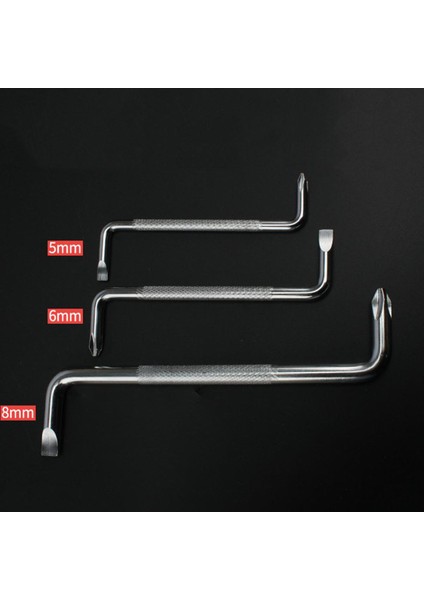 Ma 3 Adet Dik Açılı Dirsek Tornavida Z Şeklinde Mini Çift Amaçlı Konik Anahtar (Yurt Dışından)