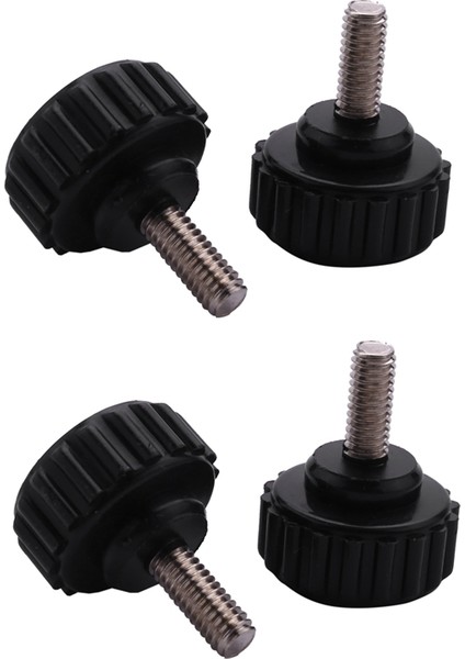 Hyqzltca 2 Adet M4 x 10MM Yuvarlak Başlı Vida Kelebek Vidalar Tırtıllı Sıkma Topuzu 2 Adet (Yurt Dışından)