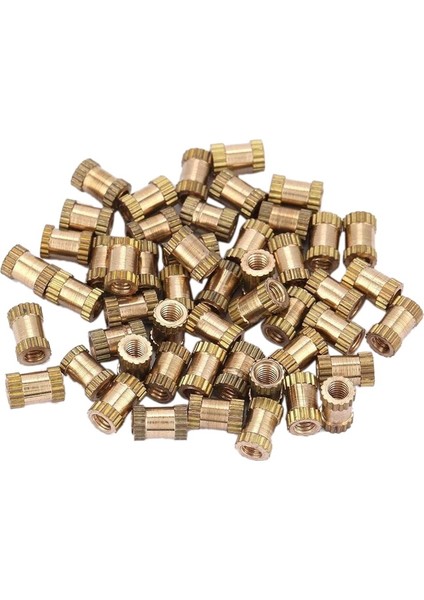 Bradoo-50 Adet Dişi Dişli Tırtıllı Somun Yuvarlak Enjeksiyon Kalıplama Pirinç Dişli Ekleme Gömme Somun Çeşitleri Kiti (Yurt Dışından) fiyatları