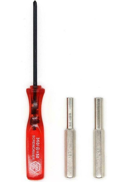 Game Boy Alet Seti Için Nes Snes N64 Için 3.8mm +4.5mm Turuncu Tornavida Ucu - Kırmızı (Yurt Dışından)