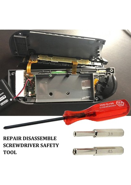 Game Boy Alet Seti Için Nes Snes N64 Için 3.8mm +4.5mm Turuncu Tornavida Ucu - Kırmızı (Yurt Dışından) fırsatları