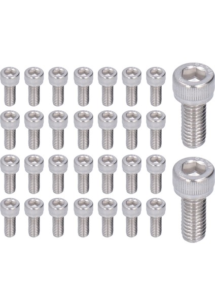 30 Adet Altıgen Soket Başlı Vida Deniz Sınıfı Bağlantı Elemanı Donanımı Dın 912 (Yurt Dışından) modelleri