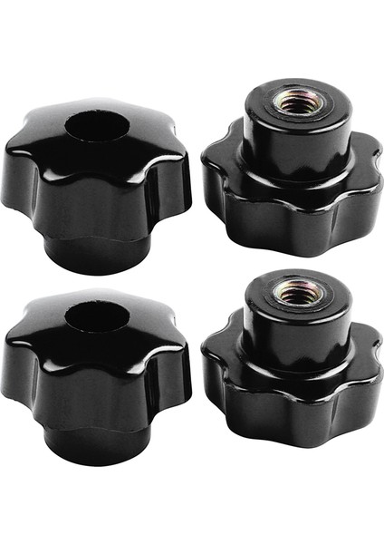 10 Adet Siyah Yıldız Kavrama Topuzu, Dişi Diş Çapı 8 Mm, Kafa Çapı 40 mm (Yurt Dışından) modelleri