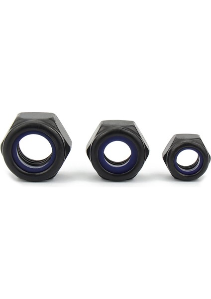 Gevşek Olmayan Kendinden Kilitli Somun Siyah 304 Paslanmaz Çelik Naylon Kaymaz Kilitleme Altıgen Vidalı Kapak M3M4M5M6M8M10 (Yurt Dışından) modelleri