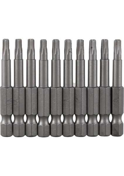 6.3mm Altıgen Şaft 4mm T20 Manyetik Uçlu Torx Tornavida Uçları 10 Adet (Yurt Dışından)