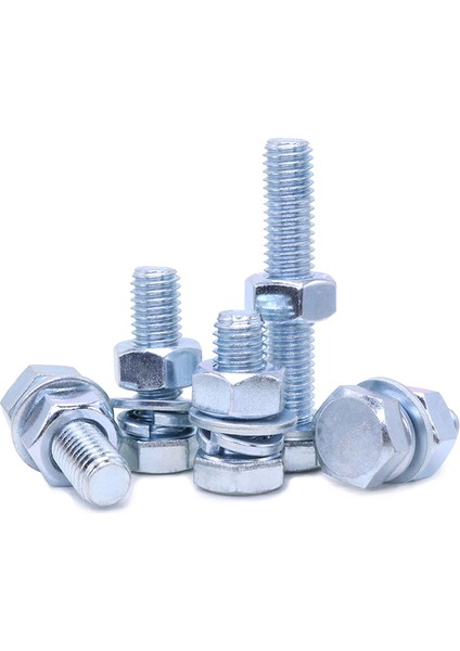 4.8 Sınıf Galvanizli Dış Altıgen Vida Somunu Conta Kombinasyon Seti Aksesuarları Daquan Cıvata Vidası M6M8M1012 (Yurt Dışından) modelleri