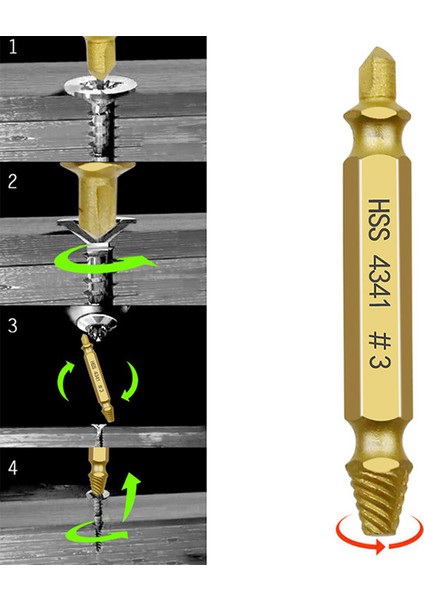[ayak Izi] 5 Adet Hasarlı Vida Çıkarıcı Matkap Ucu Çift Taraflı Matkap Kırık Vida Cıvata Sökücü Çıkarıcı Alet Takımı Kolayca Saklama Kutusuyla Çıkarın (Yurt Dışından) fırsatları