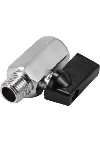 Nanlıy-Krom Pirinç 1/4 Inç Bsp Küresel Vana Konuları Dokunun Erkek - Dişi Hava Kompresörü Hortumu (Yurt Dışından)