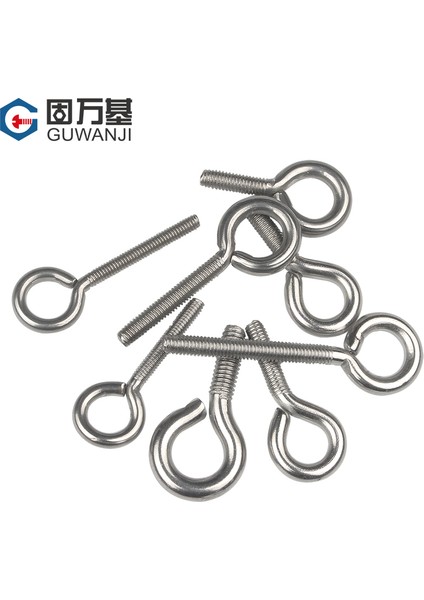 304 Paslanmaz Çelik Koyun Gözü Vida Halkalı Kanca Halka Cıvata Somunu Kapalı Halka Vida M4M5M6M8 (Yurt Dışından) indirimleri