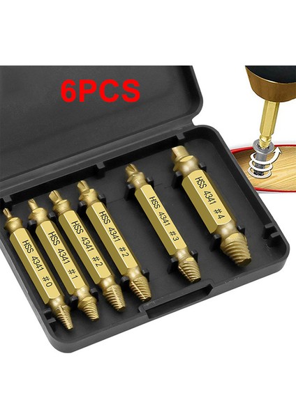 6 Adet Hasarlı Vida Çıkarıcı Matkap Ucu Seti Kırık Vida Cıvata Sökücü Podazz Çıkarın (Yurt Dışından) indirimleri