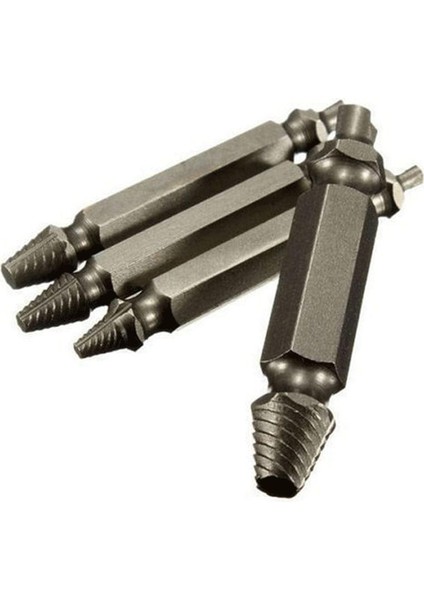 4 Adet Kırık Cıvata Sökücü Çıkarıcı Matkap Uçları Kolay Çıkış Saplama Ters Hasar Vidası (Yurt Dışından)