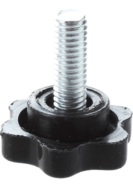 10 Adet M6 x 15MM Erkek Konu 25MM Hex Şekilli Kafa Sıkma Topuzu Siyah (Yurt Dışından)