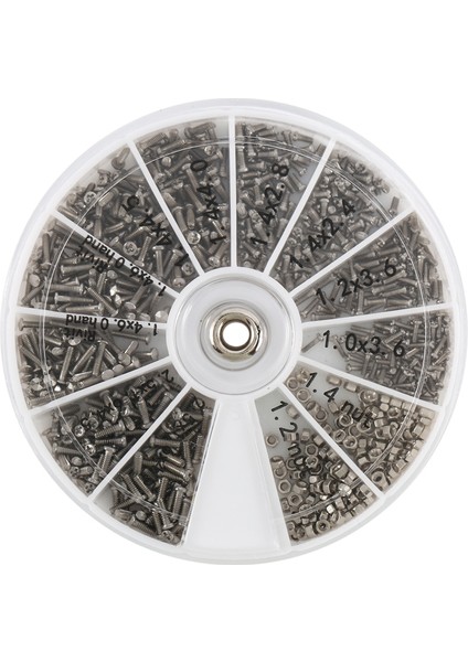 1000 Adet Paslanmaz Çelik Vida Seti Makine Vidaları Çeşitleri Pc Gözlük Cep Telefonu Için (Yurt Dışından) fiyatları