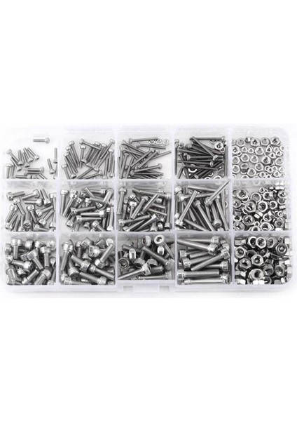 480 Adet M2 M3 M4 Altıgen Soket Vida Seti Paslanmaz Çelik Altıgen Soket Kapağı Başlı Somun Onarım Aracı (Yurt Dışından) fiyatları