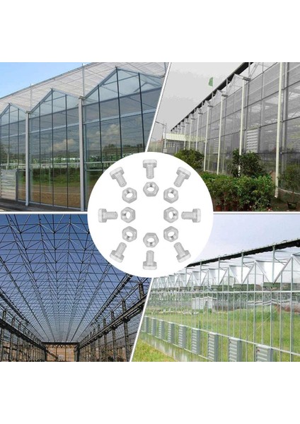 Bahçe MALZEMELERI-100 x Vida 100 x Somun-Gümüş (Yurt Dışından) indirimleri