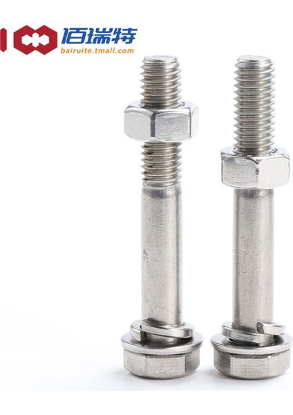 Promosyon 304 Paslanmaz Çelik Yarım Diş Dış Altıgen Vida Somunu Seti Aksesuarları Uzatma Cıvatası Düz Rondela Somunu M6-M12 (Yurt Dışından) modelleri