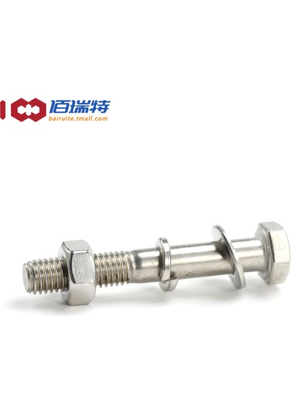 Promosyon 304 Paslanmaz Çelik Yarım Diş Dış Altıgen Vida Somunu Seti Aksesuarları Uzatma Cıvatası Düz Rondela Somunu M6-M12 (Yurt Dışından) fırsatları