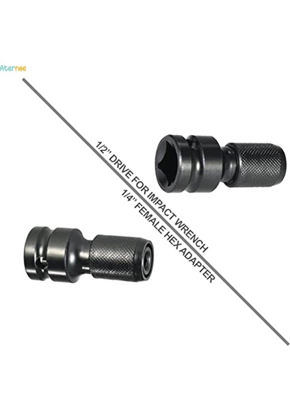 Döner Uç Tutucu 1/2 Inç Kare Sürücüden 1/4 Inç Altıgen Dişi Dönüştürücüye (Yurt Dışından) indirimleri