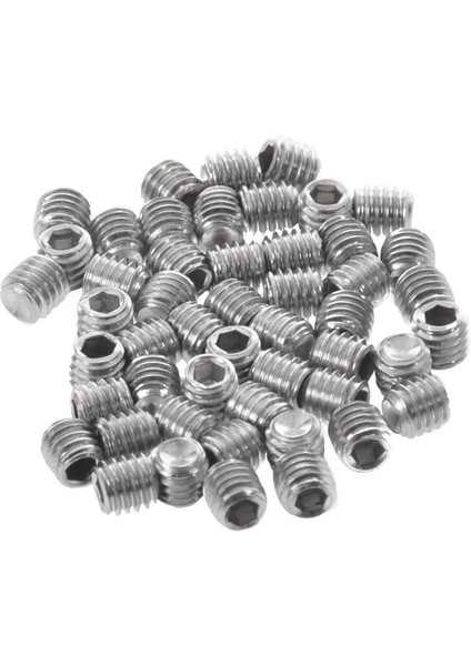 50 Adet M3X3MM Paslanmaz Çelik Altıgen Soket Seti Kapak Noktası Grub Vidaları Gümüş (Yurt Dışından) modelleri