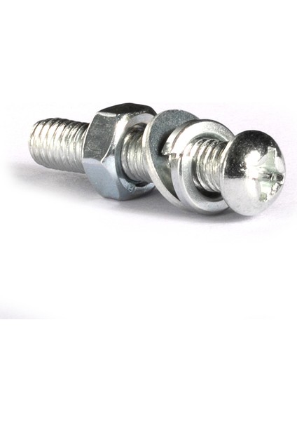 Galvanizli Çapraz Tava Başlı Vida Somunu Düz Yaylı Rondela Seti Dört Kombinasyonlu Vidalı Cıvata GB818M2M3M4M5M6M8 (Yurt Dışından) fırsatları