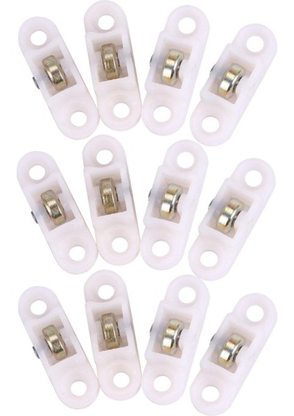 12 Parça Kapı Pencere Dolabı Tek Sürgülü Metal Makaralı Tekerlek 8mm Dmr. (Yurt Dışından)