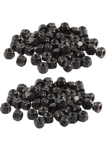 M2 Çinko Kaplama Nylock Naylon Ekleme Altıgen Kilit Somunları Siyah 100 Adet (Yurt Dışından) indirimleri