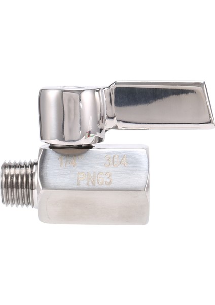 Xhhdqes 1/4 Inç 304 Paslanmaz Çelik Mini Küresel Vana, Dişi Npt x Erkek Npt Konu, Kapatma Vanası (Yurt Dışından)