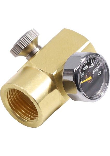 Co2 Silindir Şişirme Konektörü Gaz Tüpü Adaptörü Soda CGA320 (B) (Yurt Dışından)