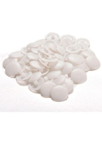 [bestgo]zarif 50X Plastik Vidalı Kapak Kapakları Klipsli Pozi Kafa Siyah Beyaz Renkler (Yurt Dışından)