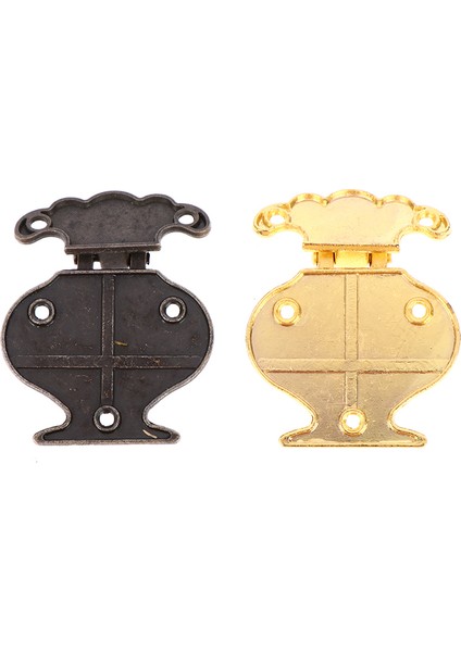 Antik Bronz Çile Mandalı Takı Ahşap Kutu Mini Dolap Toka Kilidi Dekoratif (Yurt Dışından)