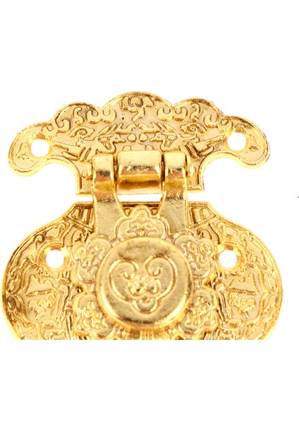 Antik Bronz Çile Mandalı Takı Ahşap Kutu Mini Dolap Toka Kilidi Dekoratif (Yurt Dışından)