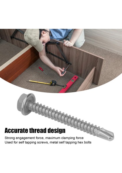 Altıgen Kendiliğinden Sondaj Vida Seti, Ahşap Mobilyalar Için Maksimum Sıkma Kuvveti Korozyona Dirençli Kendiliğinden Sondaj Vidası (Yurt Dışından) modelleri